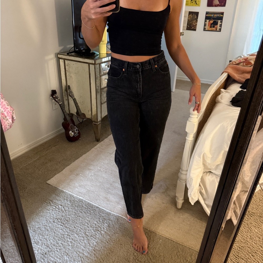 Levis Black Dad Jeans